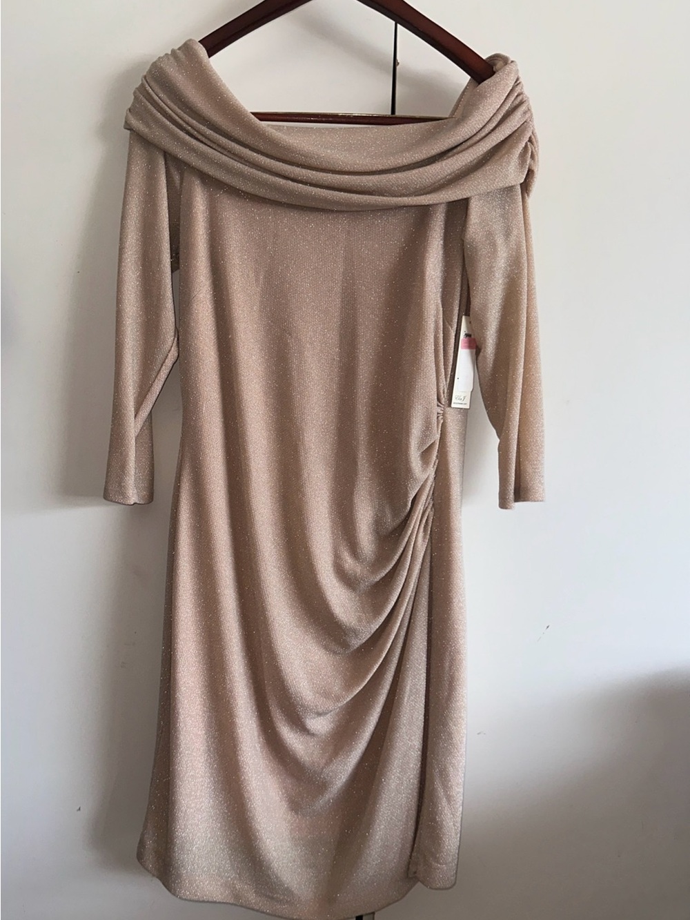 Eliza J Blush Pink Shimmery Dress